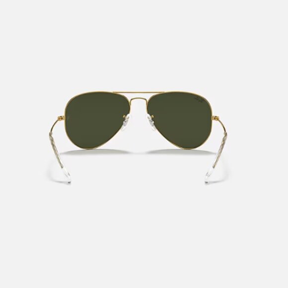 Ray Ban AVIATOR CLASSIC Sunglasses Polished Arista Gold Frames Size 58-14